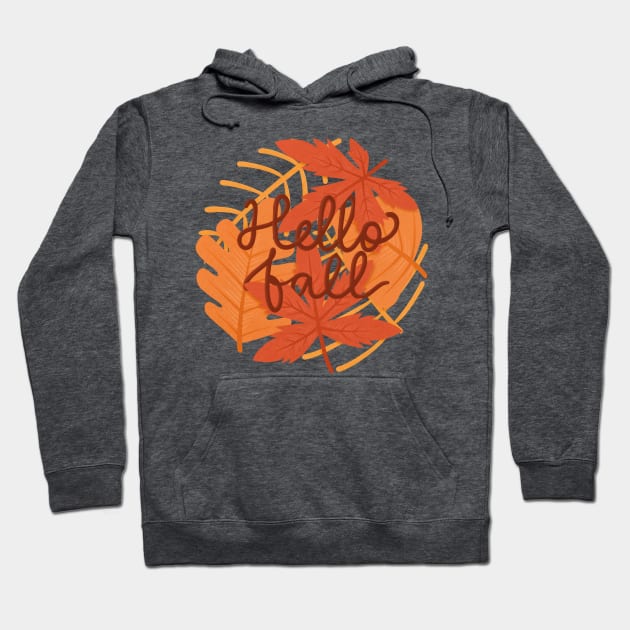 Hello fall Hoodie by Karyavna